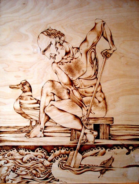 Пловец с уткой