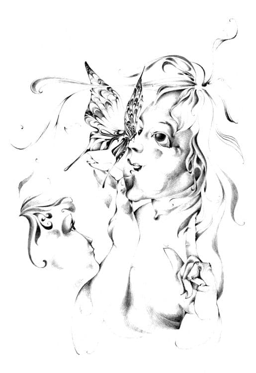 Бабочка на носу